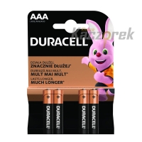 Bateria Duracell - AAA - LR03 - 4 szt. - blister